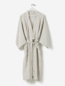 Pinstripe Womens Linen Robe