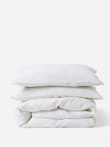 Bed Linen: White Linen Duvet Cover