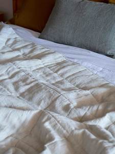 Pinstripe Linen Quilt