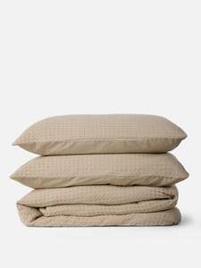 Ce Bed Linen: Textured Waffle Duvet Cover