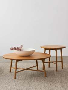 Coffee Side Tables: Radial Round Side Table
