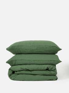 Spearmint Linen Duvet Cover