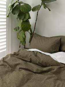 Inku Organic Cotton Linen Duvet Cover