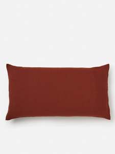Brick Linen Lodge Pillowcase Pair