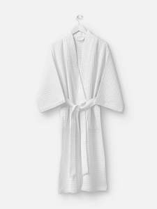 Waffle Organic Cotton Mens Bath Robe