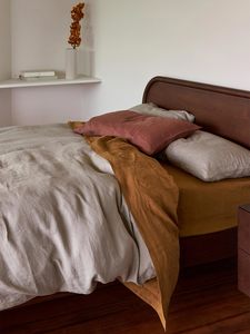 Sheets: Ochre Linen Flat Sheet