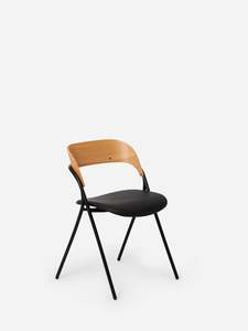 Chairs: Trace Dining Chair w/Leather Seat
