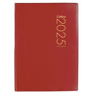 Calendar: 2025 Diary Collins A73P Week to View Red