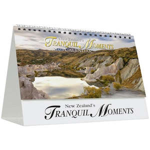 Calendar: 2025 Calendar New Zealand Tranquil Moments Desk