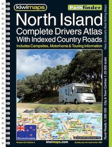 KiwiMaps North Island Complete Drivers Road Atlas