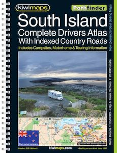 South Island Complete Drivers Road Atlas by KiwiMaps