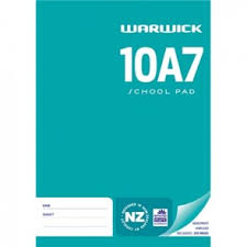 School Supplies: PAD WARW 10A7 A5 NEWSPRINT 100LF