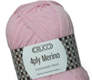 Crucci Superwash Merino Wool: Crucci 4 Ply Merino Superwash 50 gm
