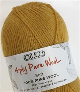 Crucci Yarn: Crucci 4 Ply Pure NZ Wool Soft