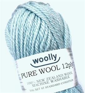 Woolly Yarn 1: Woolly 12 Ply Pure Wool Machine Wash