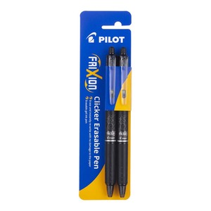 Pilot Frixion Clicker Erasable Fine Black Pack of 2
