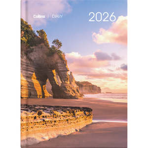Office Stationary: Diary 2026 Collins A51 Day to Page Coastal Scenes