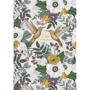 Diary 2026 Collins A4 Monthly Planner Birds