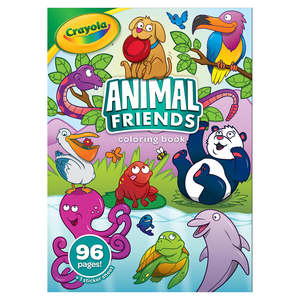 Art Colouring: Crayola Animal Friends Coloring Book With Stickers 96 Pages