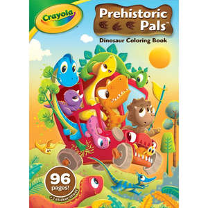 Art Colouring: Crayola Prehistoric Pals Colouring Book With Stickers 96 Pages