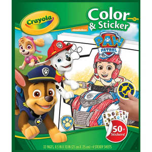 Crayola Colour & Sticker Paw Patrol