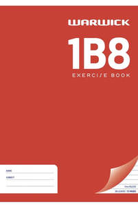 Exercise Book Warwick 1B8 A4 7mm 36 Leaf