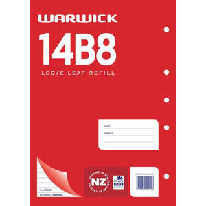 Pad Warwick 14B8 A4 Loose Leaf 7MM 50LF