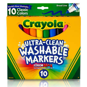 Crayola Markers Classic Broadline 10Pk