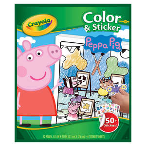 Art Colouring: Crayola Color & Sticker Peppa Pig