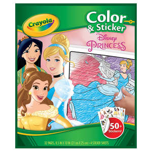 Art Colouring: Crayola Color & Sticker Disney Princess