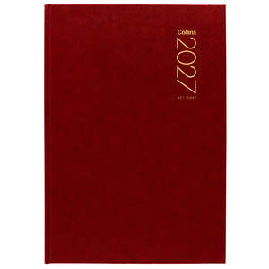 Office Stationary: Diary 2027 Collins A51 Day to Page Red