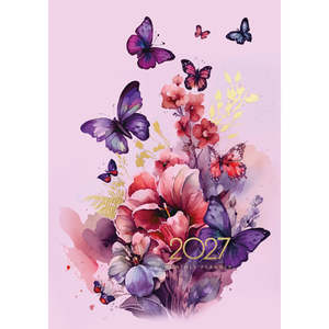 Diary 2027 Collins A4 Monthly Planner Butterflies