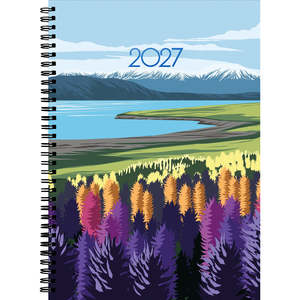 Office Stationary: Diary 2027 Collins A51 Kiwi Country Wiro Day to Page