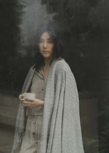 Cashmere Throw | Clay