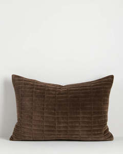Homewares: Turner Cushion 40 x 60 | Chocolate | Feather Inner