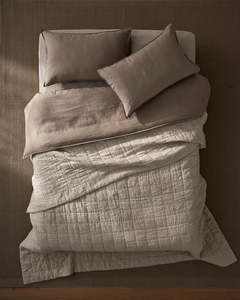 Homewares: Ravello Coverlet | Bone