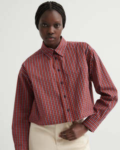 Lauren Shirt | Maroon Check