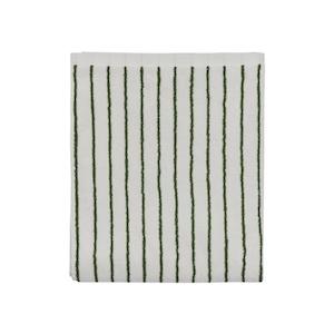 Bathroom: Raita Towel Medium - Offwhite/ Green
