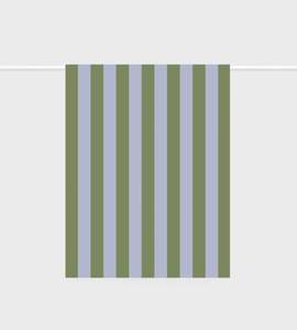 Kitchen: Linen Tea Towel | Bold Stripe Periwinkle + Olive
