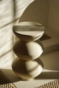 Bubble Side Table - Eggshell