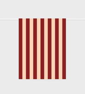 Kitchen: Linen Tea Towel | Bold Stripe Peach + Burgundy