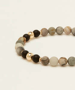 Jewellery: Mr Minty Bracelet with Picasso Jasper & Onyx