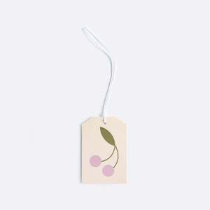 Gift Tag - Cherries Lilac