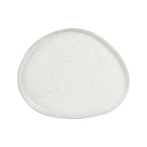 Round Platter - White Speckle