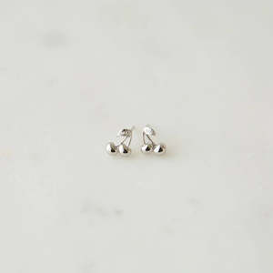 Cherry Bomb Studs - Silver