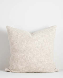Homewares: Cyprian Cushion 60 x 60 | Oatmeal | Feather Inner