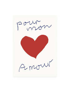 Products: Postcard - Pour Mon Amour