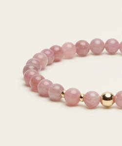Jewellery: Love Bracelet with Madagascar Rose Quartz