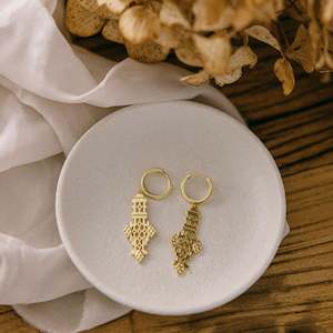 Jewellery: Florence Earrings - Gold