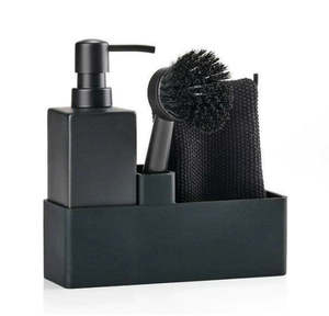 Cleaning Buckets: Dishwashing Set - Black